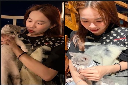 Clip sex Bảo Ngọc mê mèo và chăm chim