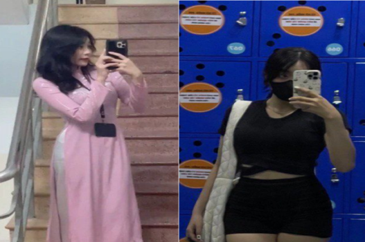 Em đại học bầu đẹp nhún như cao thủ